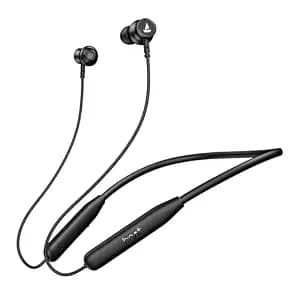 Boat Rockerz 113, 40H Battery, Dual Pair, Fast Charge, ENx Tech, Stream Ad Free Music via App Support, Magnetic Buds, Bluetooth Neckband, Wireless with Mic in Ear Earphones (Active Black)