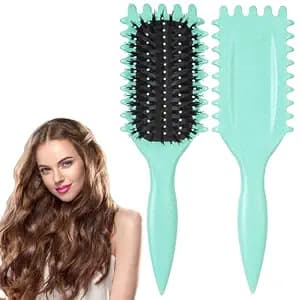 (PACK OF 1) Curl Defining Brush, Curl Hair Brush, Curl Define Styling Brush, for Combing and Shaping Men's and Women's Curls to Reduce Pulling