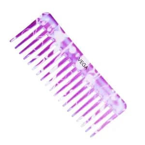 Vega Lilac Shampoo Hair Comb, (India's No.1* Hair Comb Brand) For Men and Women, (DC-1268)
