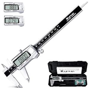 Kynup Digital Caliper 150mm Stainless Steel | Electronic Caliper Calipers Digital Measuring Tools for Home and Industry (Black)