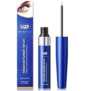 Eyelash Serum without Hormones Lash Serum: Natural Formula - Vegan - Ensures Long Thick Eyelashes and Promotes Natural (Dark Blue)