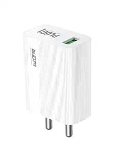 KDM KM 17W Charger with Auto ID Chip, 1 USB Port, Type-C and Micro Cable Included, Over Voltage and Charging Protection, Model KM-CH331 PLUG1