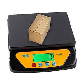 Postal Scale, Precise Digital Shipping Scale 30kg 1g Backlit LCD Display Digital Scales for Parcels Letters Food g/oz/lb/kg/tl/ct Conversion (Black)