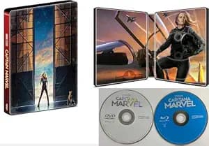 Captain Marvel - Limited Edition Steelbook [Blu-ray + DVD] English & Spanish Audio
