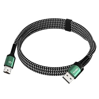 Micro USB Cable 3.3ft Fast Charging USB 2.0 3.1A & 480Mbps Data Sync Nylon Braided for Samsung Galaxy A15/A25/A35/A54 Moto G Android Tablets PlayStation 4 Controller Kindle Fire Green