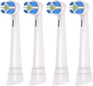Replacement Heads ”Compatible with” Oral B IO Electric Toothbrush,Toothbrush Brush Heads Compatible with” IO 3/4/5/6/7/8/9 Series, 4 Count Plaque Control (White)