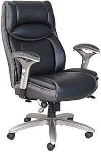 Serta Smart Layers Jennings Super Task Big and Tall Chair, Black/Slate