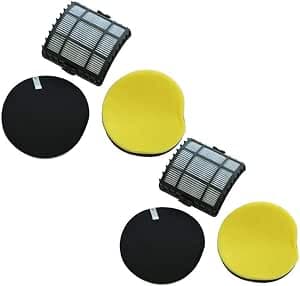 EZ SPARES 2 Pack Bissell 12118 Replacement Filter Pack for Powerglide Vacuum Cleaners Lift Off Filter Kit Compare to Vacuum Hepa Part Attachment 160-1972, 160-1973, 160-1974, 1601974, 1603437, 2763,