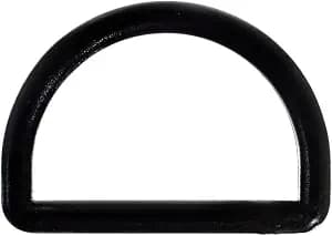 West Coast Paracord Plastic D-Rings – Black Finish – for Crafting and Utility Projects (1 1/2 Inch, 10 Pack)