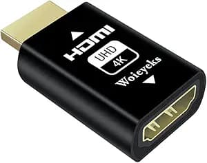 4K HDMI EDID Emulator Passthrough Adapter,Bidirectional mutual conversion | for Extender/KVM Switch/AV Receiver/Video Splitters Support 3840x2160@60HZ,1080@60/120HZ(1 pack)