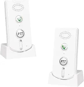 2 Way Wireless Intercom for Home Hospital Hotel,1000m Range Indoor Intercoms Wireless(White), JY00024
