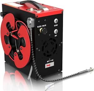 GX CS3 PCP Air Compressor, Automatic Shutdown, Oil Free, Built-in Water-Oil Separator Filter, 4500Psi /30Mpa
