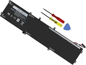 DMKAOLLK 97Wh 6GTPY Battery for Dell XPS 15 9560 9570 9550 7590 Precision 5510 5520 5530 5540 Vostro 7500 7590 Series 4GVGH GPM03 1P6KD 5XJ28 M2X4 P56F P56F001 11.4V