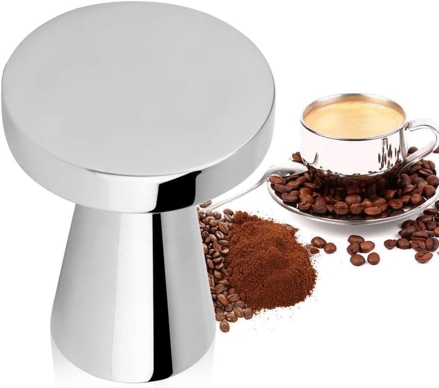 Yosoo 40MM Diameter Espresso Coffee Tamper, Stainless Steel, Silver, Modern Design, Compatible with Dolce Gusto Machine, Reusable