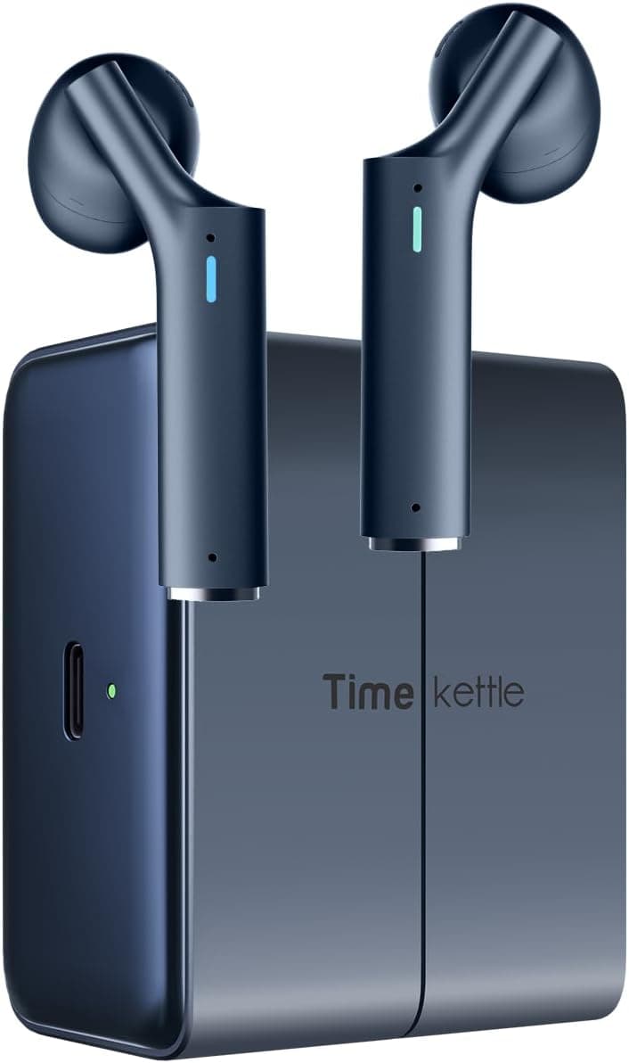 Timekettle W4 Al Translator Headphones, Bi-Directional Simultaneous Translation, Translation Device, Bone Voice Sensor for Clarity, Compatible with iOS & Android, GDPR Protected Privacy
