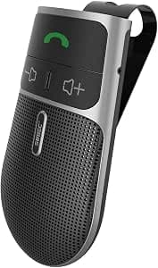 Hands Free Car Phone Kit Bluetooth, AUTO Power ON Van Handsfree Bluetooth Car Speaker Kit for Android with Visor Clip, Support Siri Assistant, Voice Guidance - BC920SA