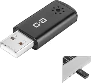 USB Microphone for Laptop and Desktop USB Microphone for Laptop and Desktop, High Sensitivity for Clear Calls, Plug and Play, High Gain, Cordless Mini Size Portable, Ideal for Work and Study