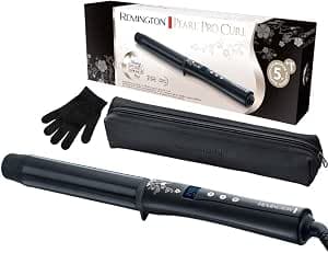 Remington Pearl Hair Curler - Advanced Ceramic with Pearl, Hair Waver with 32mm Barrel, Creates Large Curls and Soft Waves, Temperature up to 210°C, Digital, Cold Tip - CI9533