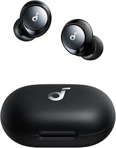 soundcore by Anker Space A40 Adaptive Active Noise Cancelling Wireless Earbuds, Reduce Noise by Up to 98%, Ultra Long 50H Playtime, 10H Single Playtime, Hi-Res Sound, Comfortable Fit, Wireless Charge