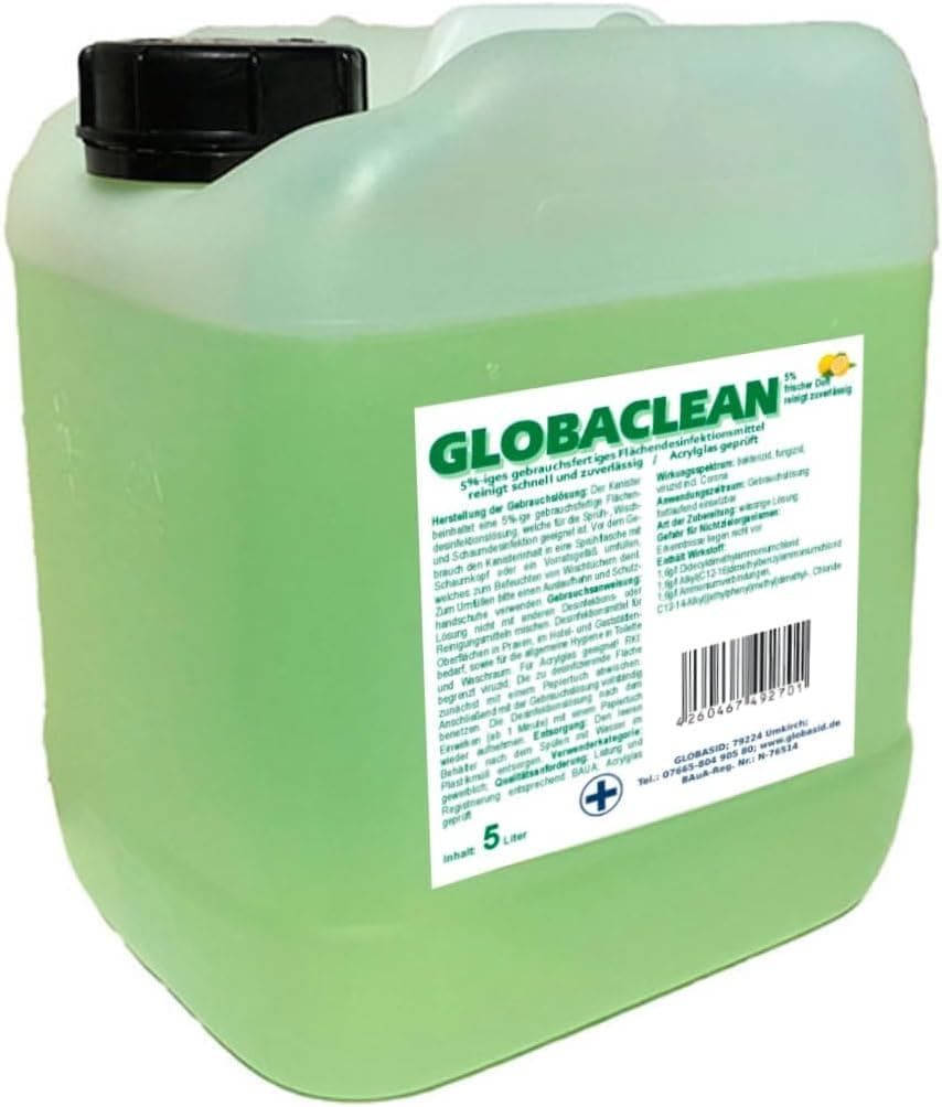 MED Surface Disinfectant 5 L Ready-to-Use Solution for Care Facilities Physiotherapy Sports Equipment Bathroom and Much More. Disinfectant Cleaner Quick Disinfectant