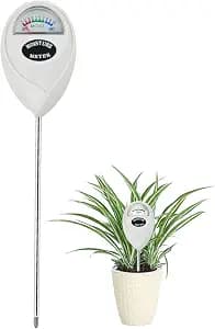 Censinda Soil Moisture Meter, Soil Moisture Monitor for House Plants, Soil Hygrometer Moisture Sensor for Indoor & Outdoor, Garden, Farm, Lawn Plant Care, No Battery Needed(White)
