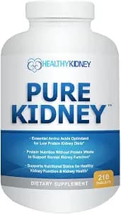 Pure Kidney Health Supplement and Renal Diet Cookbook for Rejuvenation, Low Protein Diet and Kidney Supplement. Kidney Diet Book Renal Supplement 210 Pills