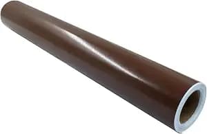 Luomorgo Brown Permanent Vinyl Roll - Glossy Waterproof Adhesive Vinyl for Cups, Windows, Home Decals, Outdoor Signs & Scrapbooking (12" x 5FT, 1 Roll)