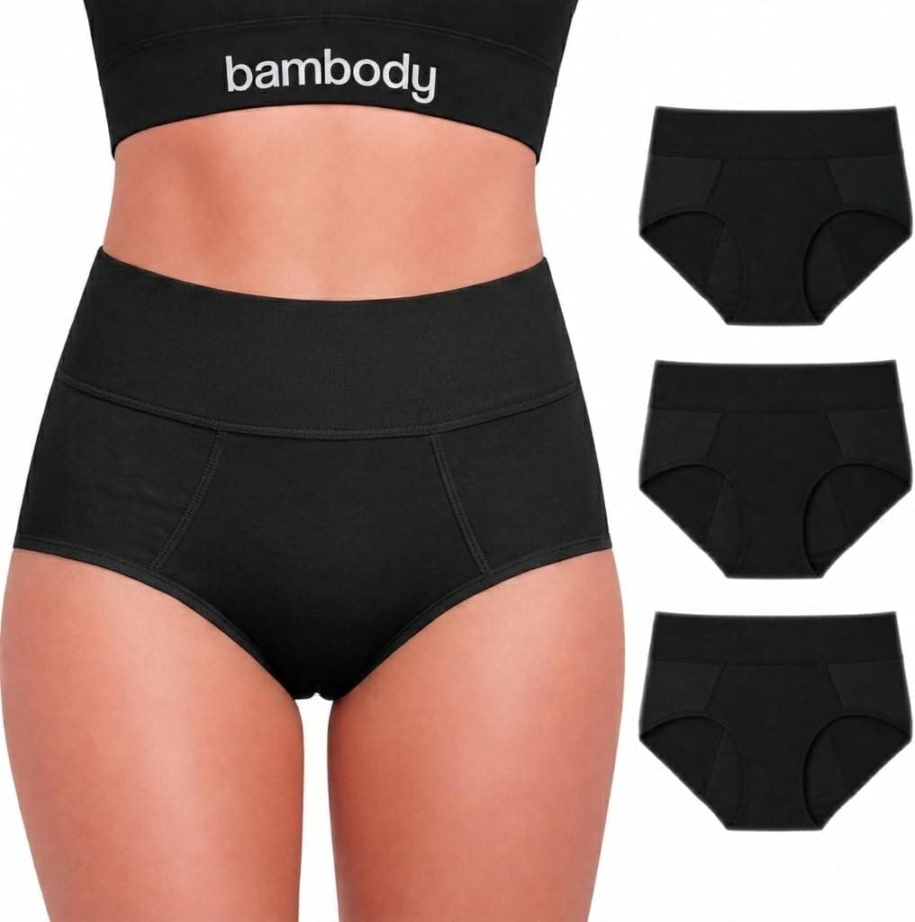 Bambody Period Underwear for Women Absorbent Period Panties Bamboo Rayon