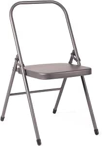 Bodhi Folding Yoga Chair | Auxiliary for Stretching and Rotating | Stable and Sturdy | For Yoga Iyengar at Home | Metal