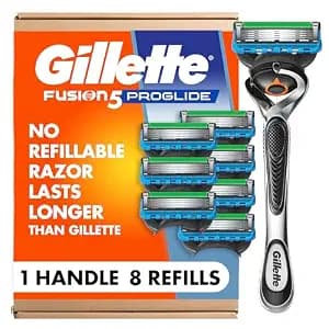 Gillette Fusion5 ProGlide Shaving Razor for Men, 1 Handle, 8 Blade Refills