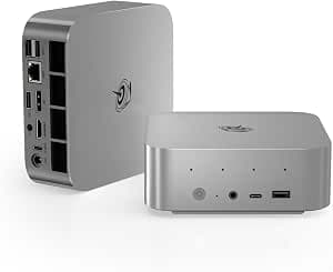 Beelink SER9 Pro Mini PC, AMD Ryzen 7 H 255(8C/16T, up to 4.9GHz), 32GB LPDDR5 RAM 1TB PCle4.0 SSD, SER9 Mini Computer Support 4K@240Hz, Tirple Display, HDMI+DP, WiFi6, BT5.2, USB4