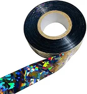 Silver Bird Scaring Reflective Tape, Holographic Ribbon, Ideal for Garden, Patio, Field and Fence - 1'' x 500 Ft (Silver)