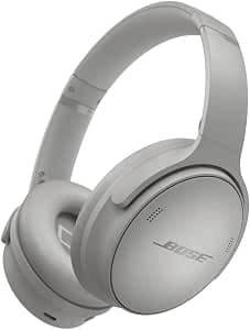 Bose QuietComfort Headphones - Wireless Bluetooth Headphones, Active Over Ear Noise Cancelling and Mic, USB-C Charging, Deep Bass, Up to 24 Hours of Playtime, Moonlight Grey - Limited Edition