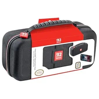 R.D.S. INDUSTRIES, INC. - Game Traveler Deluxe Licensed System Case for Nintendo Switch, Nintendo Switch 2, OLED, Black Medium (NS230)