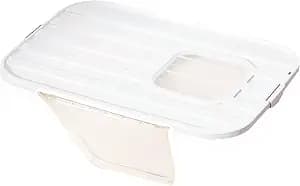 Vealind Cat Litter Box Lid with Clear Door Only Fit for Vealind XXL Cat Litter Pan, Top Entry Litter Box with Lid