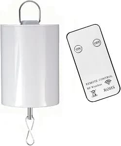Hanging Display Motor W/Remote Battery Operated 10 RPM Rotating Motor for Wind Spinner Mobile Yard Decor Hanging Ornaments Garden Sculptures-Low Speed