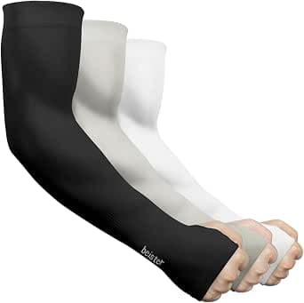UV Protection Cooling Arm Sleeves for Women Men Youth, beister 6/3 Pairs Long Sunblock Protective Arm Cover for Golf, Basketball, Cycling, Covering Tattoos