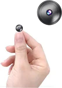 Only 0.9 inch Hidden Camera with Audio/Video Mini Small Spy Cameras Home Indoor Use Cam Night Vision Motion Detection Baby Monitor Wireless Outdoor Nanny espias ocultas WiFi Security Secret (4k)