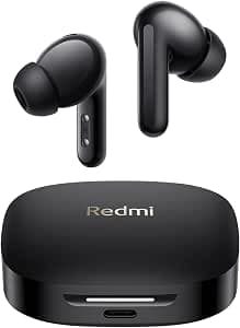 XIAOMI Redmi Buds 6 – Wireless Earbuds, Noise Cancelling, Lightweight, 10 Hours of Battery Life and 42 Hours with Charging Case, Bluetooth, Black (ES Version)