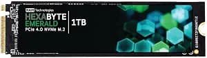 Hexabyte Emerald 1TB PCIe NVMe Gen4x4 M.2 2280 Internal SSD - up to 7400 MB/s