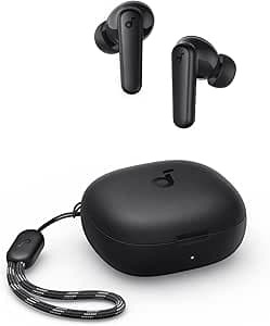 Soundcore Anker P20i Wireless Bluetooth Earbuds, True Wireless Bluetooth 5.3 Headphones, 10 mm Drivers with Big Bass, 30 Hours Playtime, IPX5 Waterproof, EQ, 2 Microphones for Clear Calls