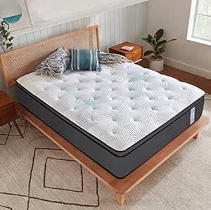 Springtek Eurotop Hybrid Latex Mattress | Euro Top 6 Inches Pocket Spring Single Size Gadda | GOLS CERTFIED Natural PINCORE Dunlop Latex |72x36 Inch