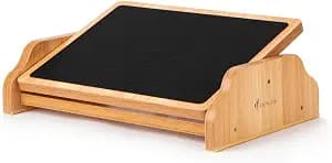 StrongTek Ergonomic Rocking Foot Rest for Under Desk, Adjustable Foot Stool with Non-Slip Surface, Three Positions for Comfort & Stability, Enhances Posture & Circulation, Ideal for Office & Home Use
