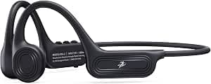 Bone Conduction Headphones Bluetooth 6.1, IP56 Waterproof Bone Headphones with Mic, Wireless Open Ear Earphones for Running, Sports, Cycling, Workouts