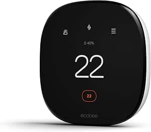 ecobee New Smart Thermostat Enhanced - Programmable Wifi Thermostat - Works with Siri, Alexa, Google Assistant - Energy Star Certified - Smart Home