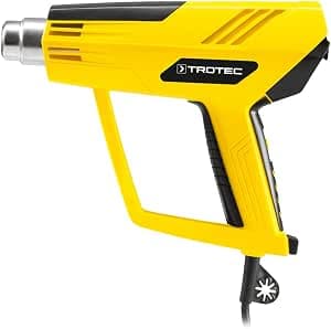 TROTEC HyStream 2100-2000W Heat Gun with LCD 50-650°C, 5 Air Levels, Cold Stage, Soft Grip, Overheating Protection, Includes 4 Nozzles - Professional Hot Air Blower for Loosening, Welding, Shrinking