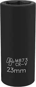 Performance Tool M873 1/2 Drive 6pt Impact Socket, 23mm