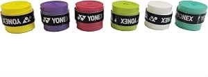 Yonex AC 102EX Pack of 6 Rubber Badminton Grip (Assorted) Badminton Super Grip