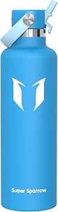 Sparrow Insulated Bottle 500 ml/750 ml/1L/1.2L FlipFlow Stainless Steel Straw Bottle | Water Bottle, Stainless Steel, Leakproof, Hot, Cold, BPA Free, Handle, Dishwasher, Sport, School, Fitness, Gym, Bike