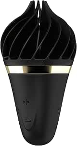 Satisfyer Sweet Treat Clitoral Vibrator with 11 Rotation Programmes Waterproof (IPX7) Sex Toy for Women Rechargeable with USB Cable in Black